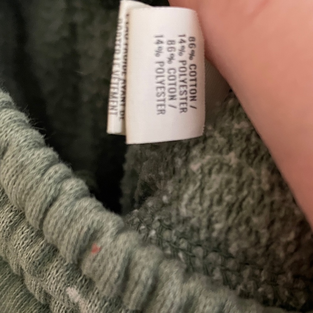 Size M Aerie Olive Joggers with Heart on Leg - Picture 4 of 8